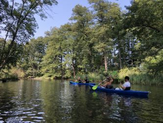 kayaking with friends